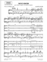 Sous Bois - Lili Boulanger - Partition - Chœur